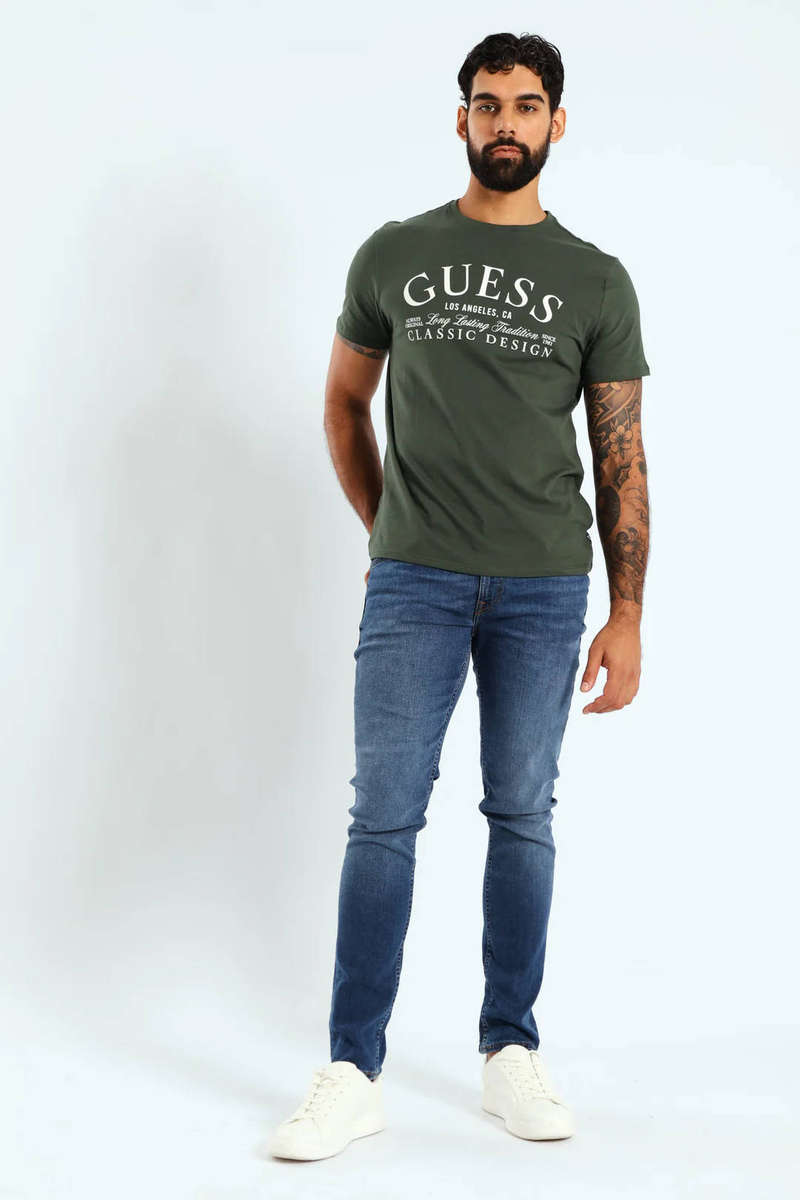 Guess Skinny Leg Miami Mid Blue (Guess Eco) W36L32 Original Brand New With Tags