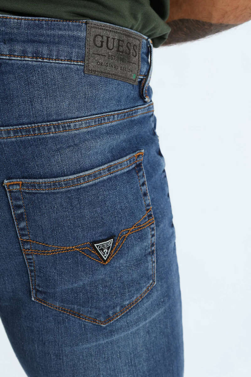 Guess Skinny Leg Miami Mid Blue (Guess Eco) W36L32 Original Brand New With Tags