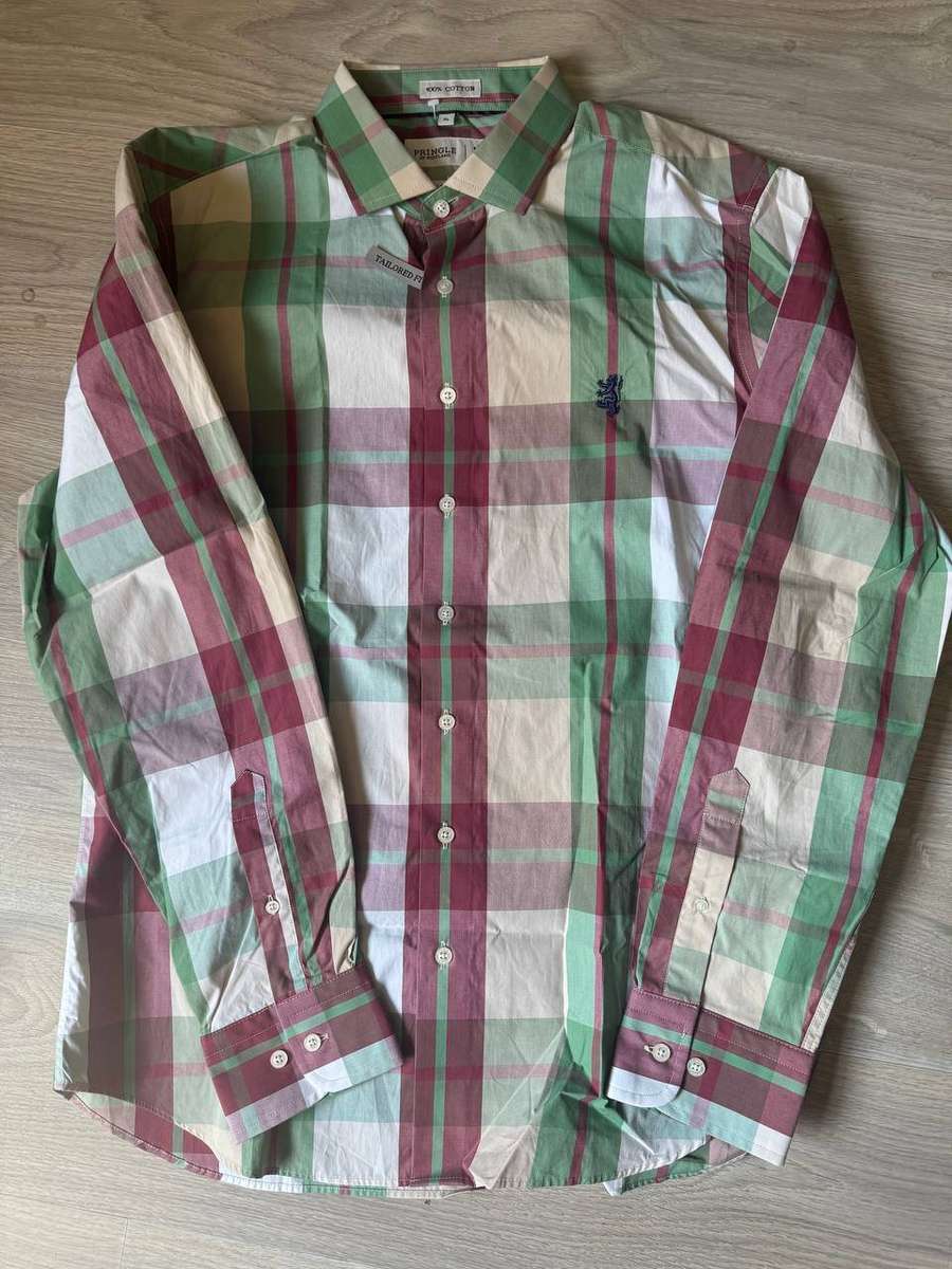 Brand New Original Pringle of Scotland MSLS1007 100% Cotton TAILORED XL