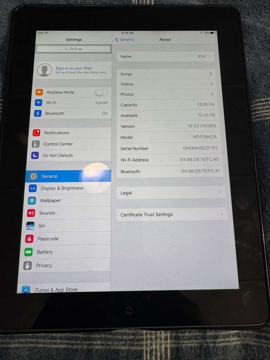 iPad A1458 Wi-Fi 16GB
