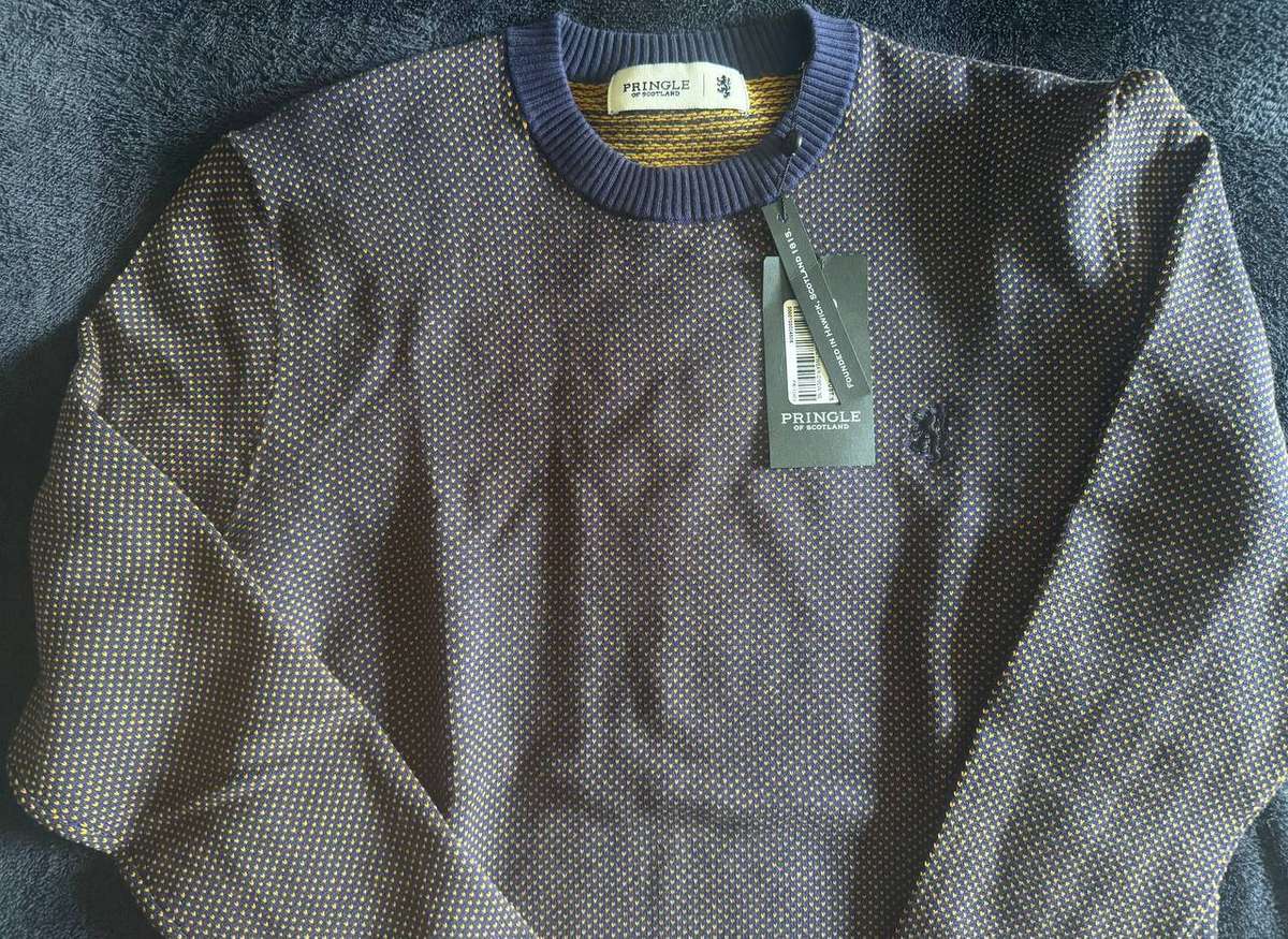 Pringle of Scotland MKNI1012 Crew Neck Small