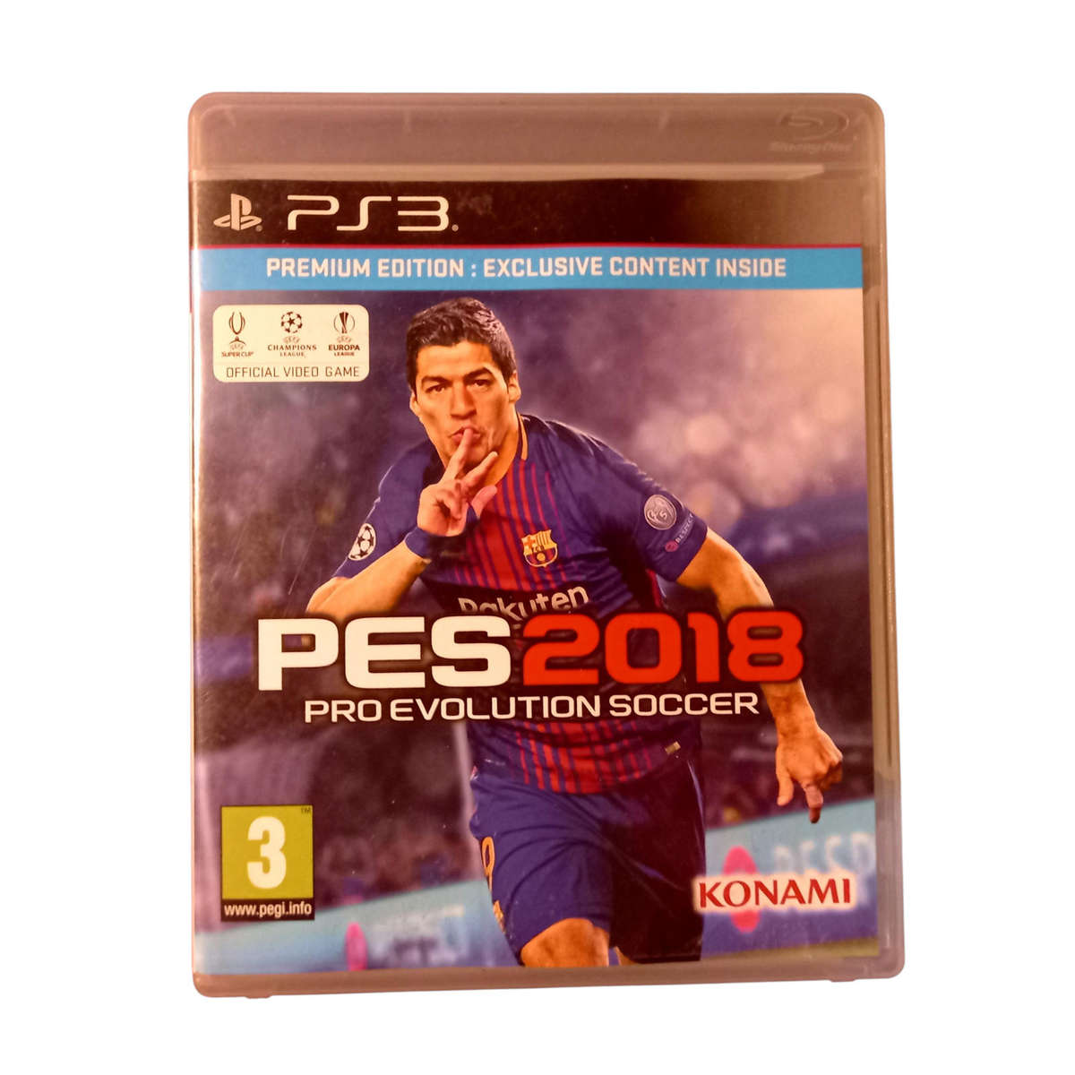 PES 2018  Pro Evolution Soccer PS3 Game Complete in Box Very Good Condition Konami Football