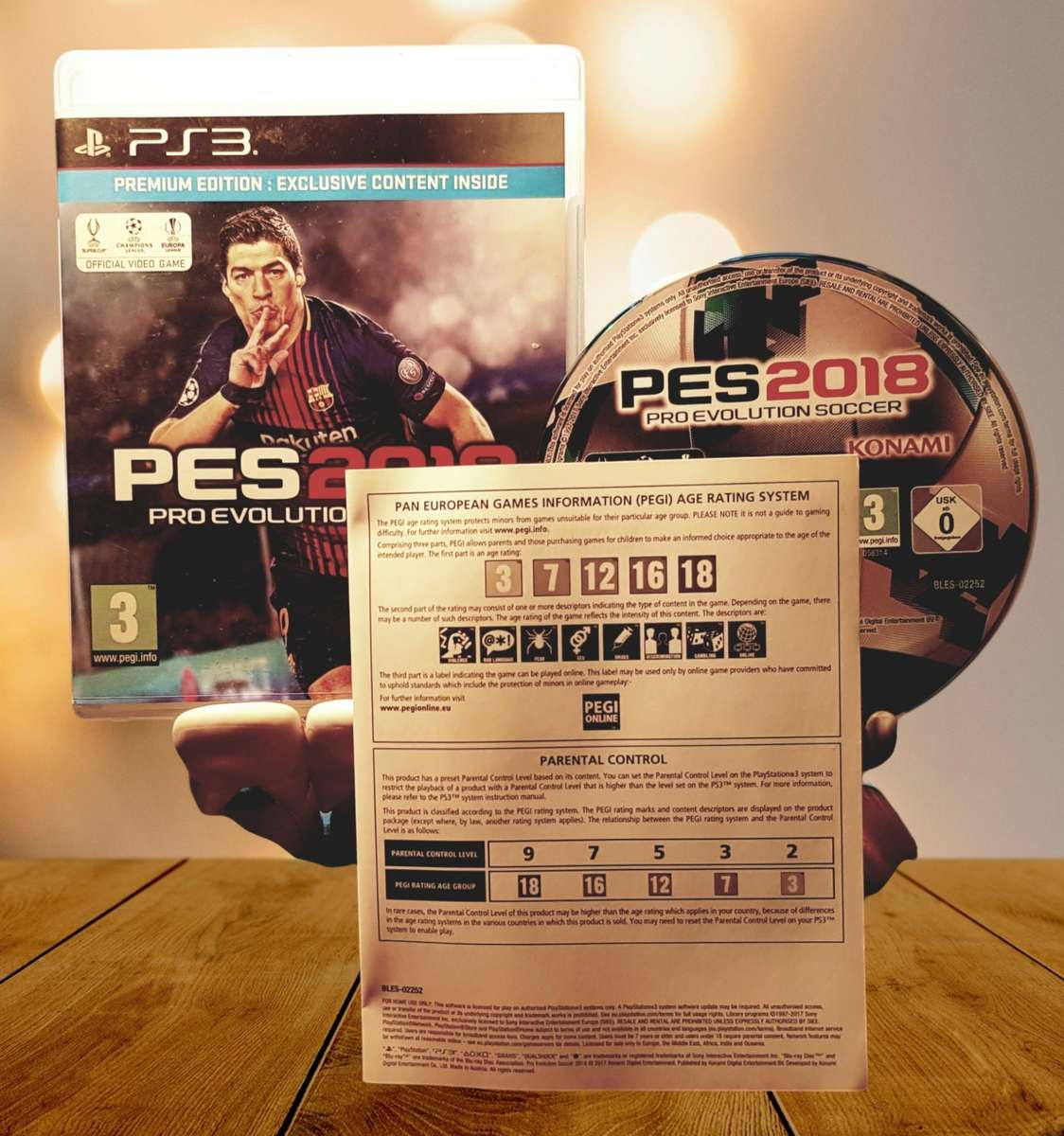 PES 2018  Pro Evolution Soccer PS3 Game Complete in Box Very Good Condition Konami Football