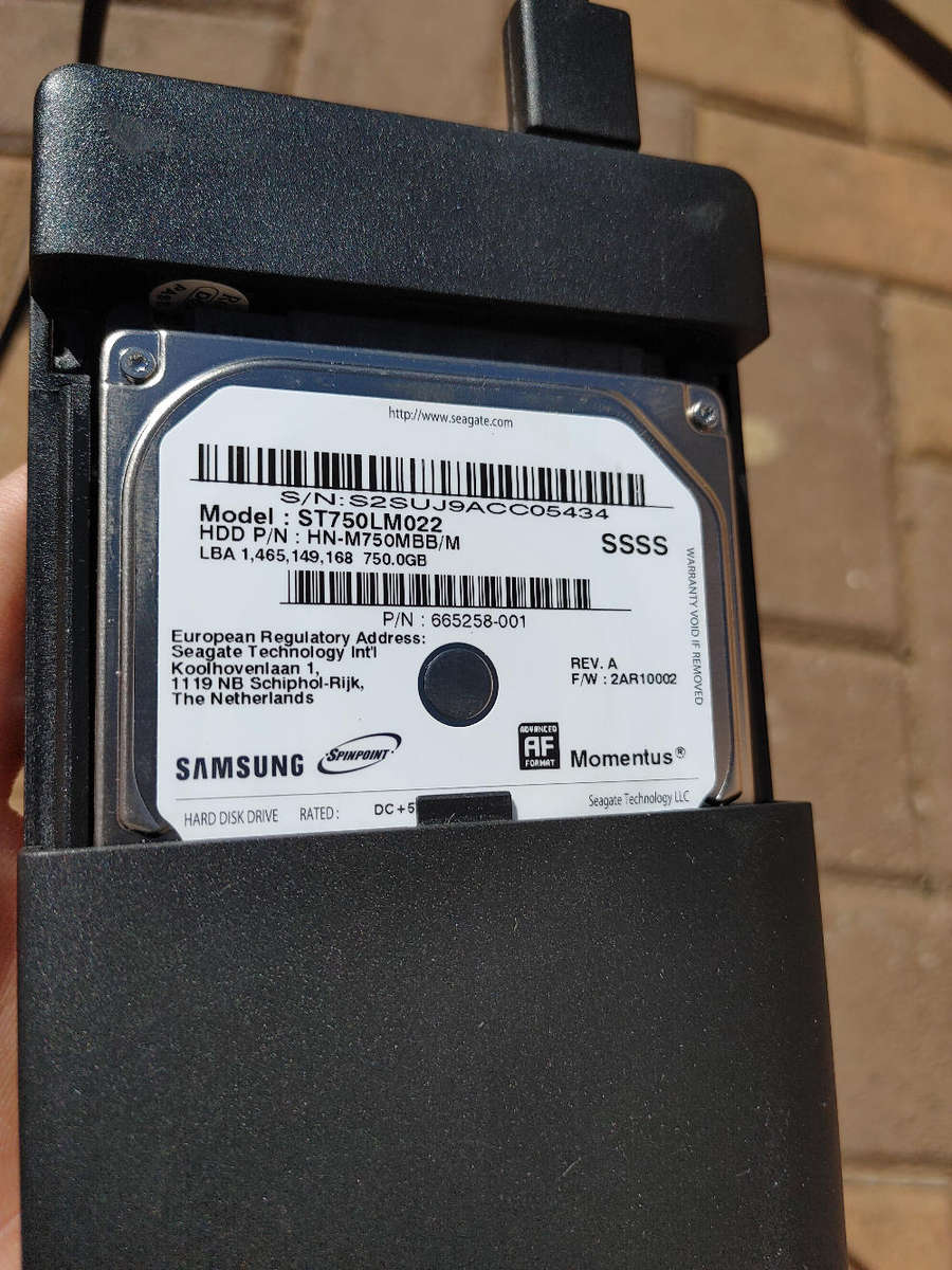 External hard drive 750gb