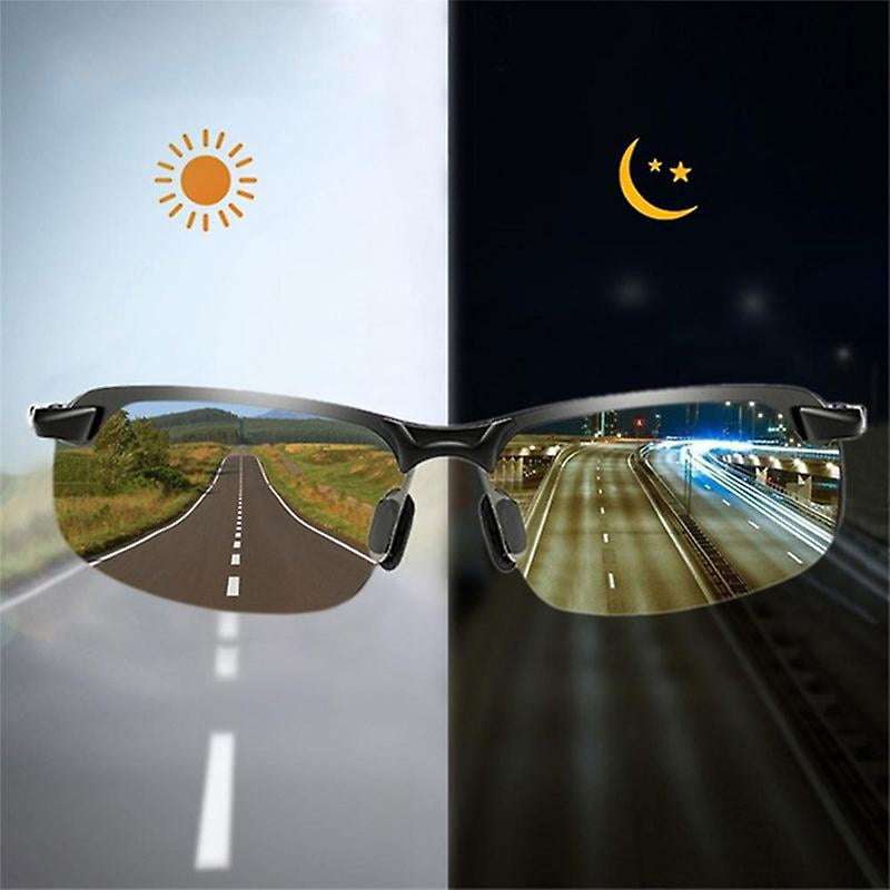 Men Polarized Driving Glasses Sun Glasses Day Night Vision Driver's Eyewear