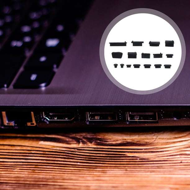 16Pcs Universal Silicone Anti Dust Port Plugs Cover Stopper for Laptop Notebook