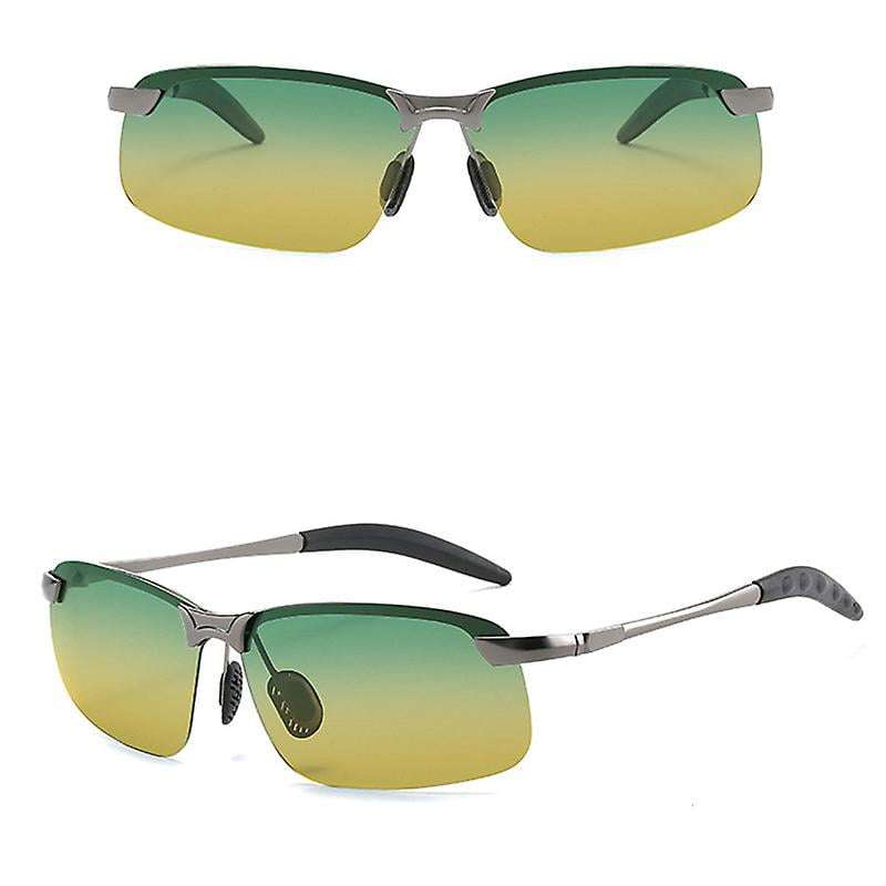 Men Polarized Driving Glasses Sun Glasses Day Night Vision Driver's Eyewear