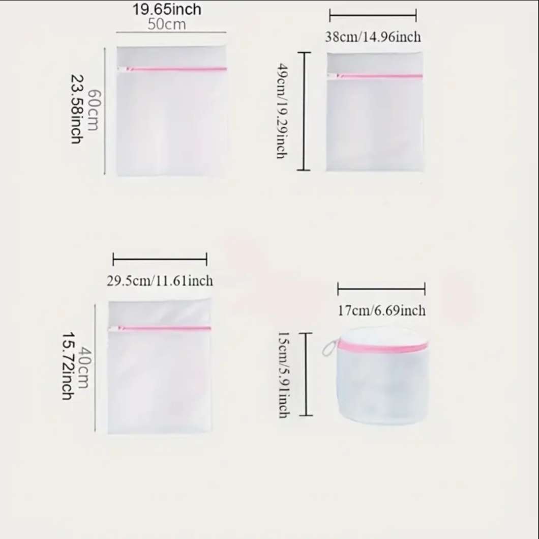 4Pcs Washing Bags For Laundry Sorting, Mesh Wash Bags,Wash Protection Bags, Suitable For Washing