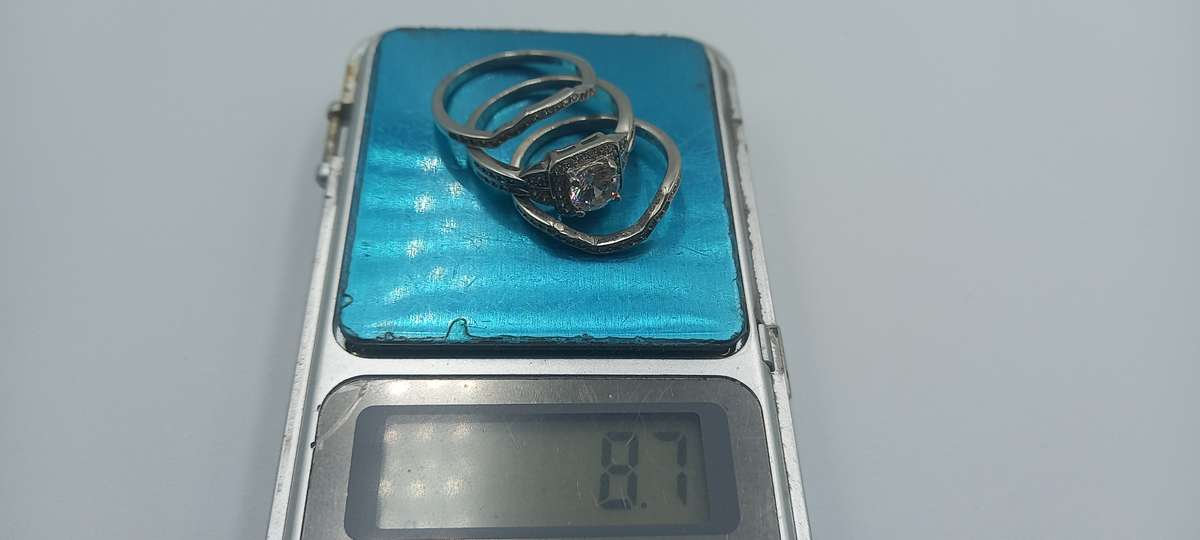 Beautiful Sterling Silver Set Rings