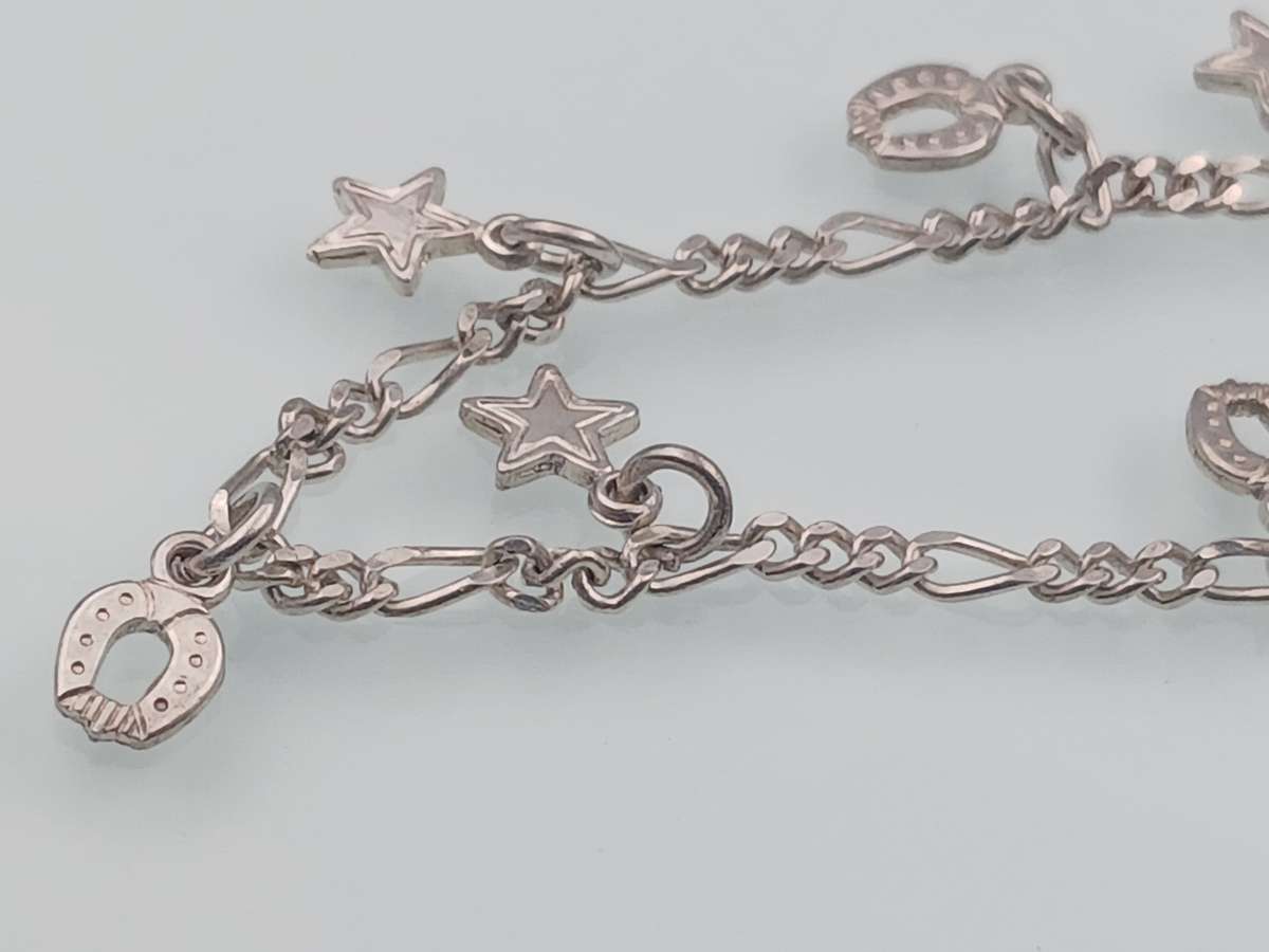 Beautiful Sterling Silver Charm Bracelet