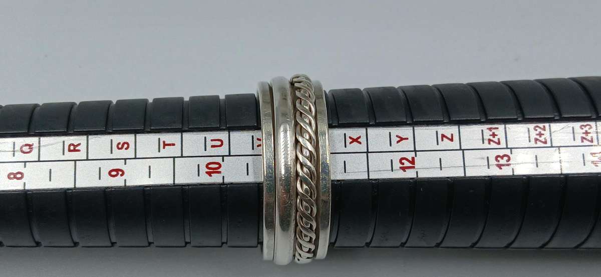 Men's Sterling Silver Spinner Ring