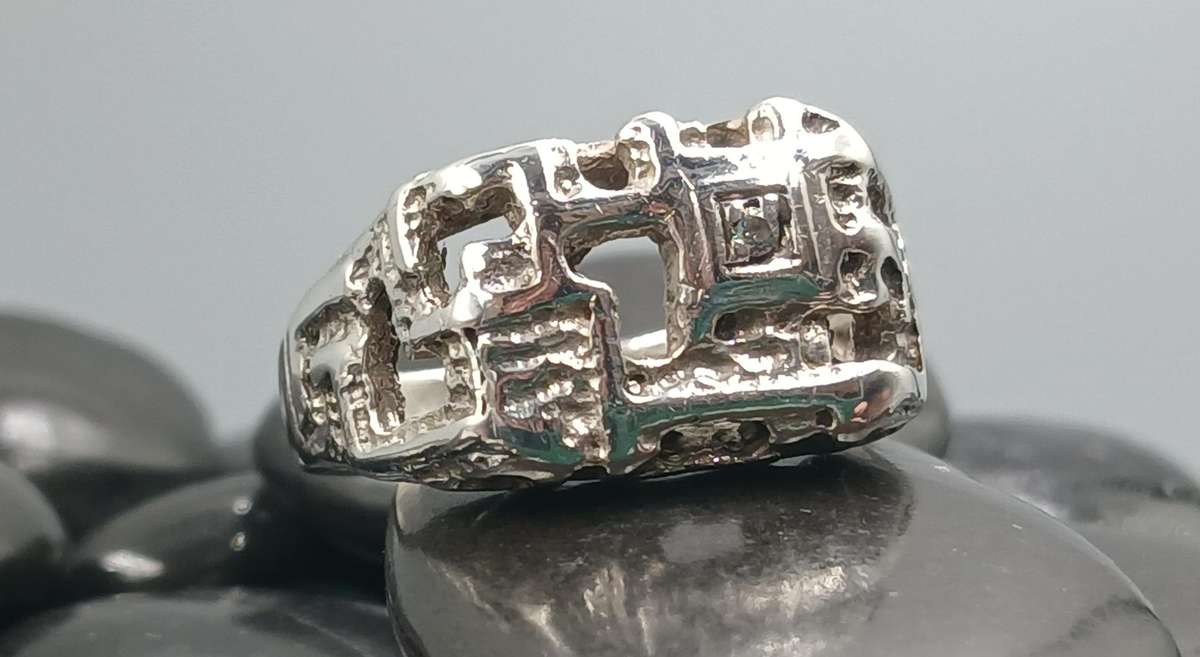 Sterling Silver Castle Ring