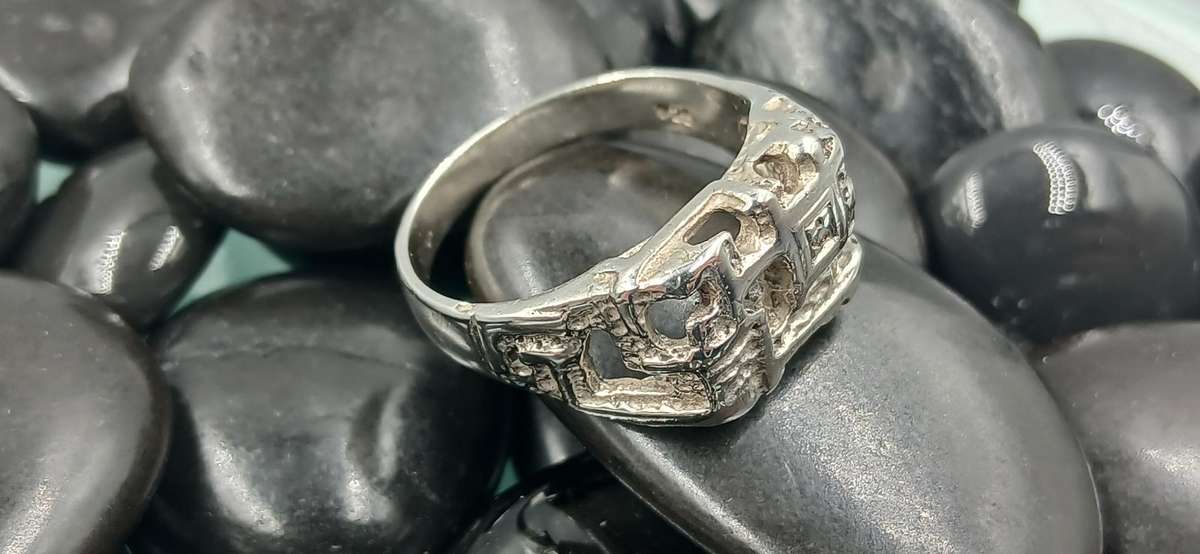 Sterling Silver Castle Ring