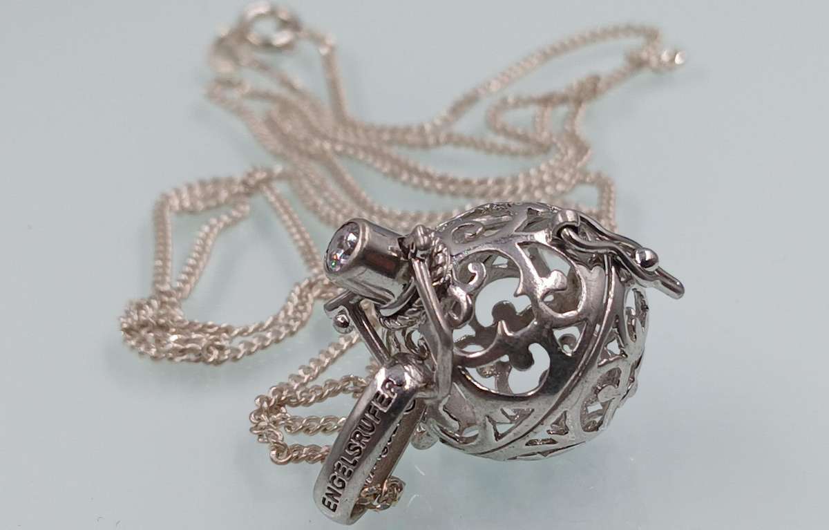 Engelsrufer Locket for Sound Ball Sterling Silver Necklace