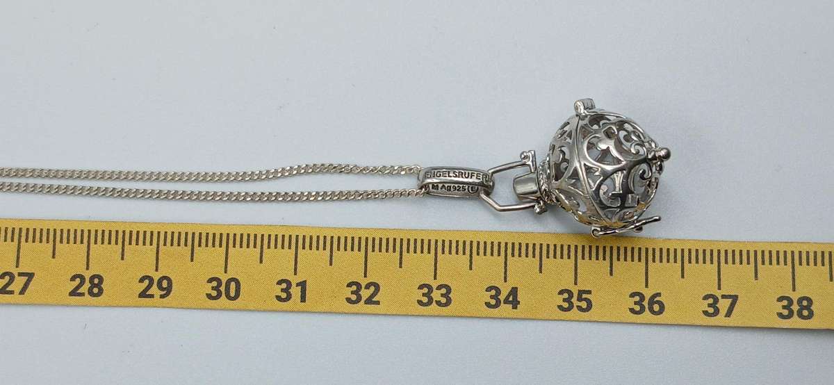 Engelsrufer Locket for Sound Ball Sterling Silver Necklace