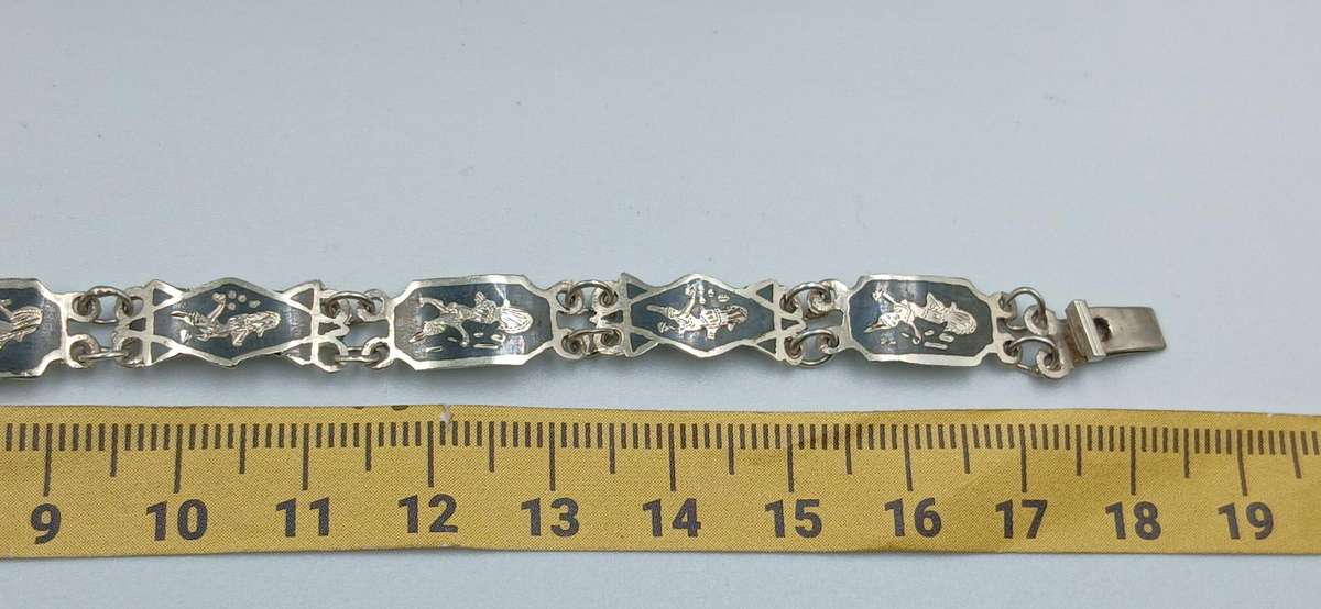Vintage Siam Sterling Silver Bracelet