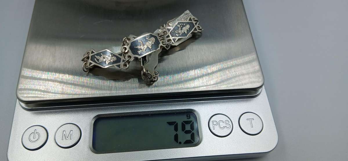 Vintage Siam Sterling Silver Bracelet