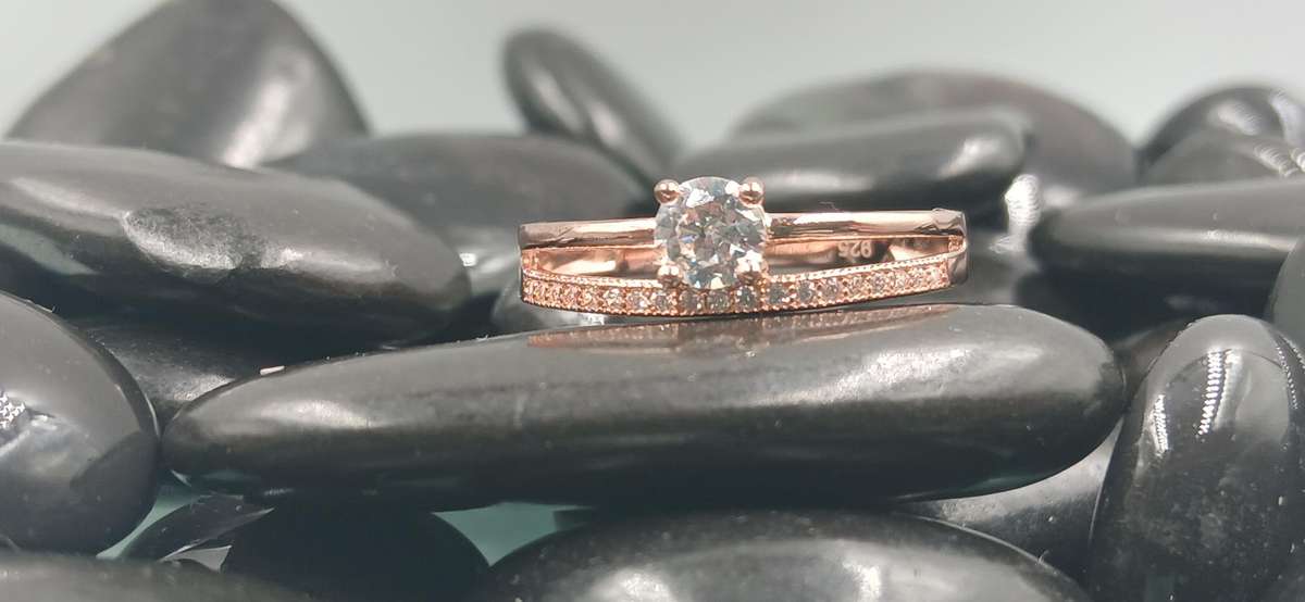 Rose Gold Plated Sterling Silver Ring