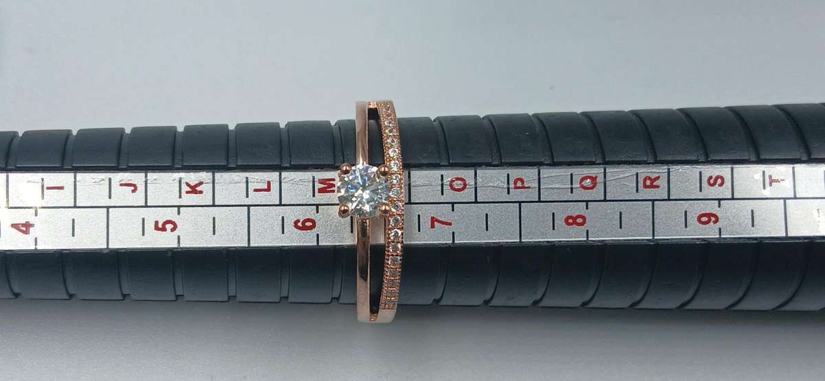 Rose Gold Plated Sterling Silver Ring