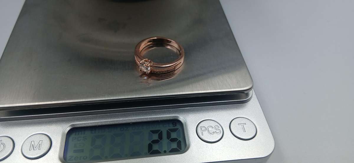 Rose Gold Plated Sterling Silver Ring