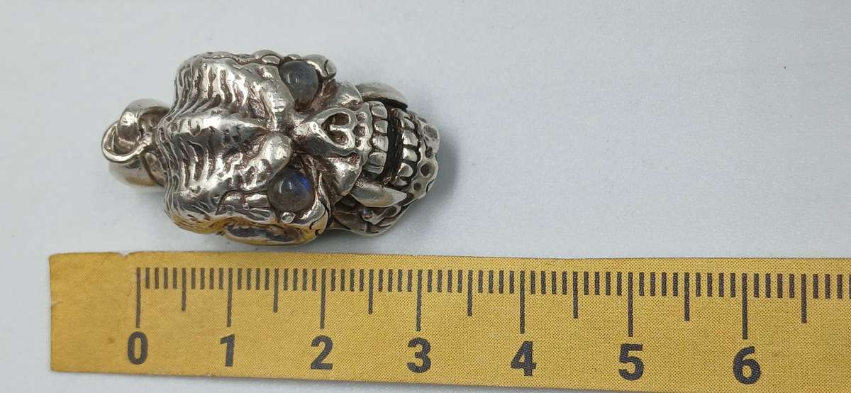 COOL Sterling Silver Skull Pendant