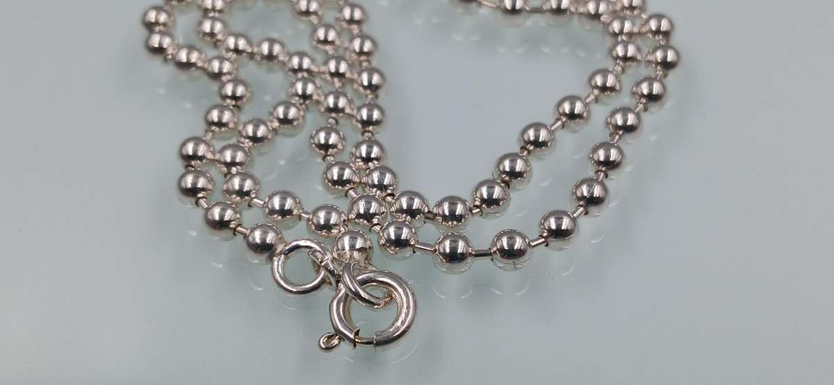 Stunning Sterling Silver Ball Chain