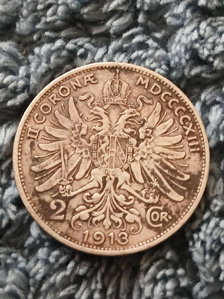 1913 Austro-Hungarian 2 Korona