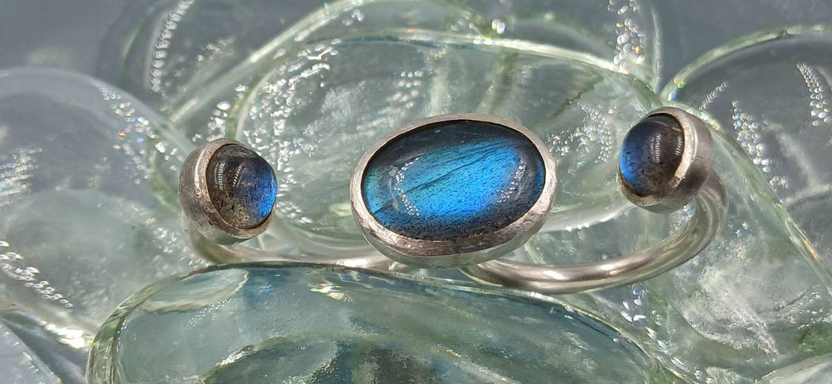 Unique Sterling Silver Double Ring