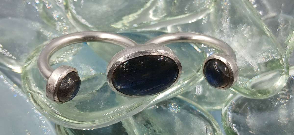 Unique Sterling Silver Double Ring