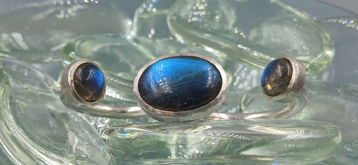 Unique Sterling Silver Double Ring