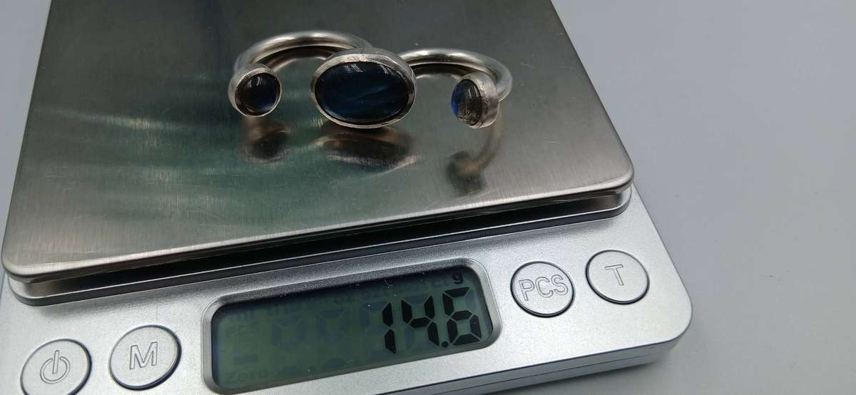 Unique Sterling Silver Double Ring