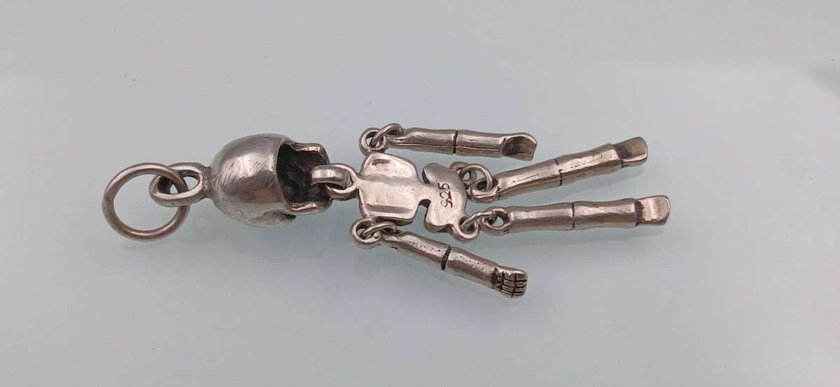 Sterling Silver Skeleton Pendant