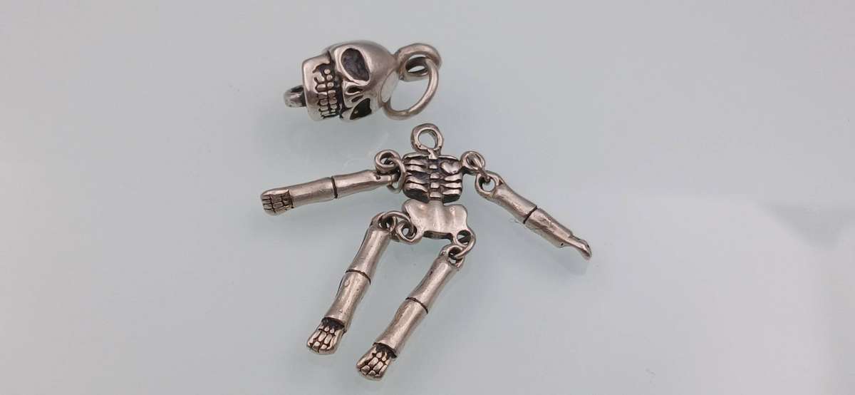 Sterling Silver Skeleton Pendant