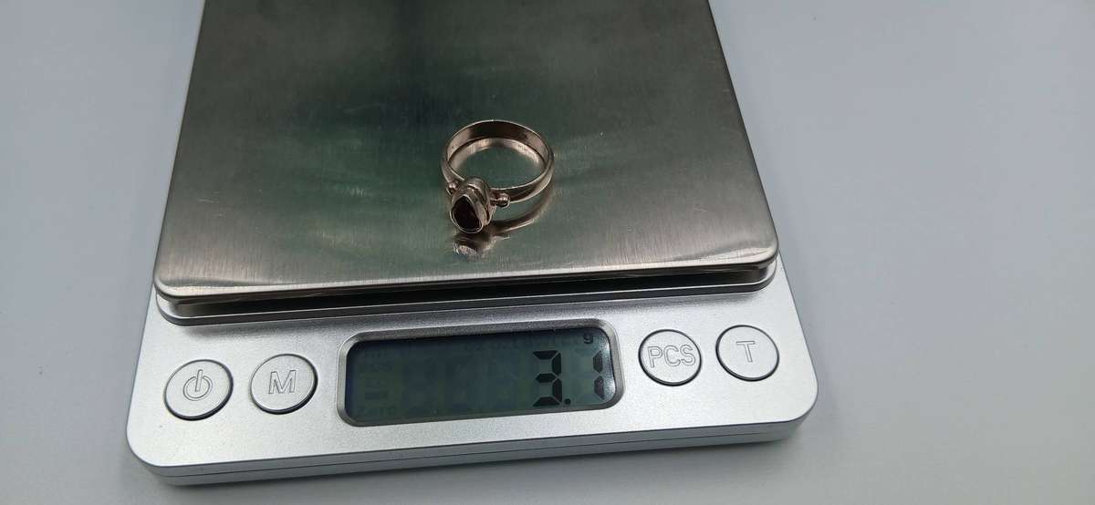 Garnet Sterling Silver Ring