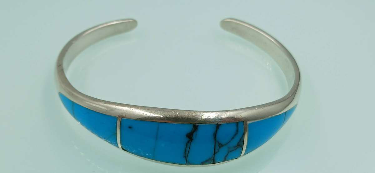 Turquoise Sterling Silver Bangle