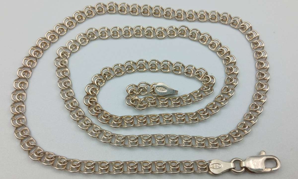 Unusual Sterling Silver Chain