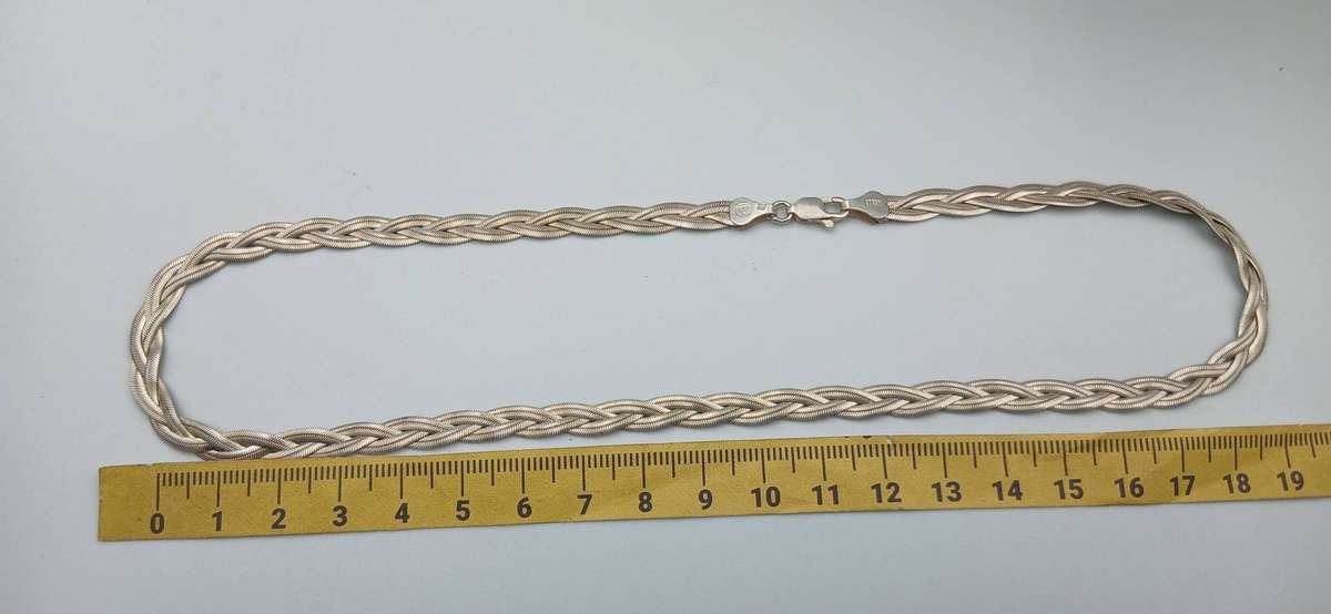 Sterling Silver Braided Necklace