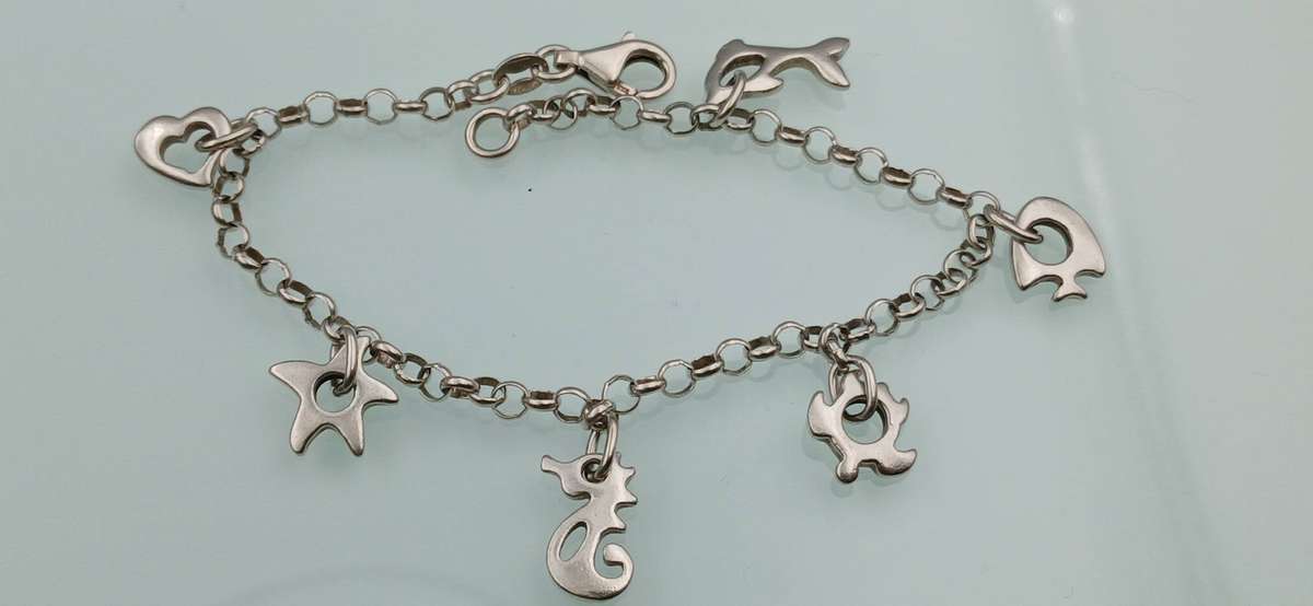 Sterling Silver Charm Bracelet