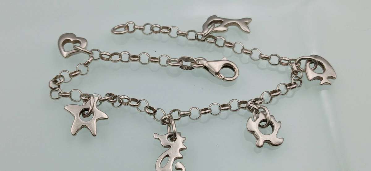 Sterling Silver Charm Bracelet