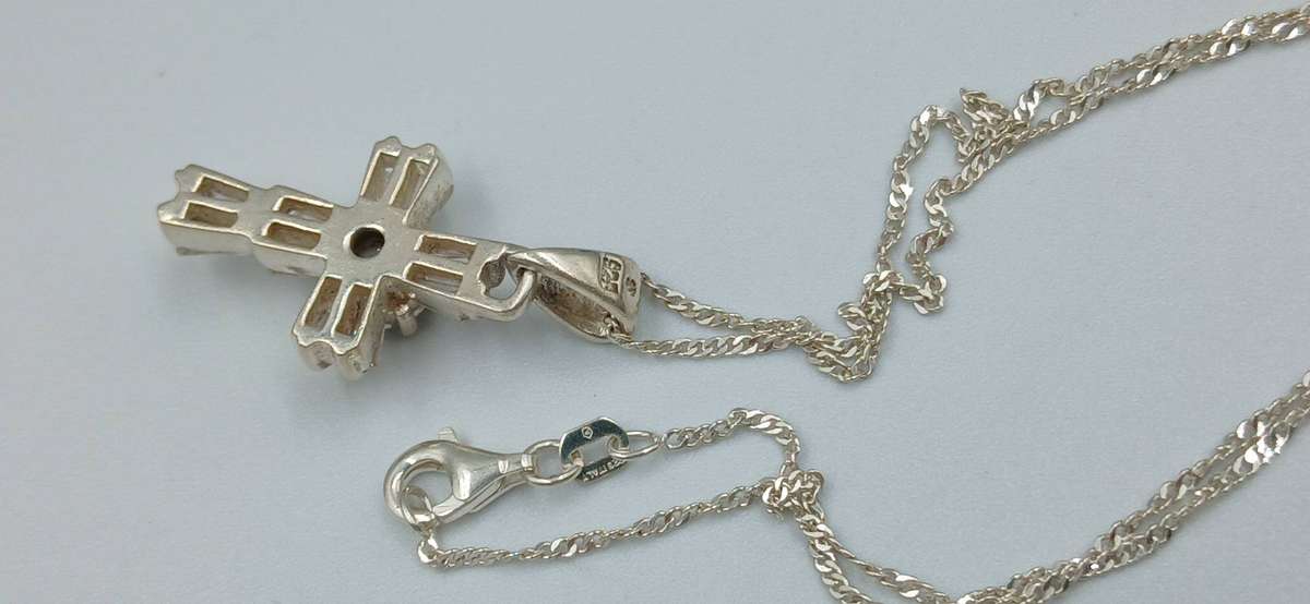 Sterling Silver Cross Pendant Necklace