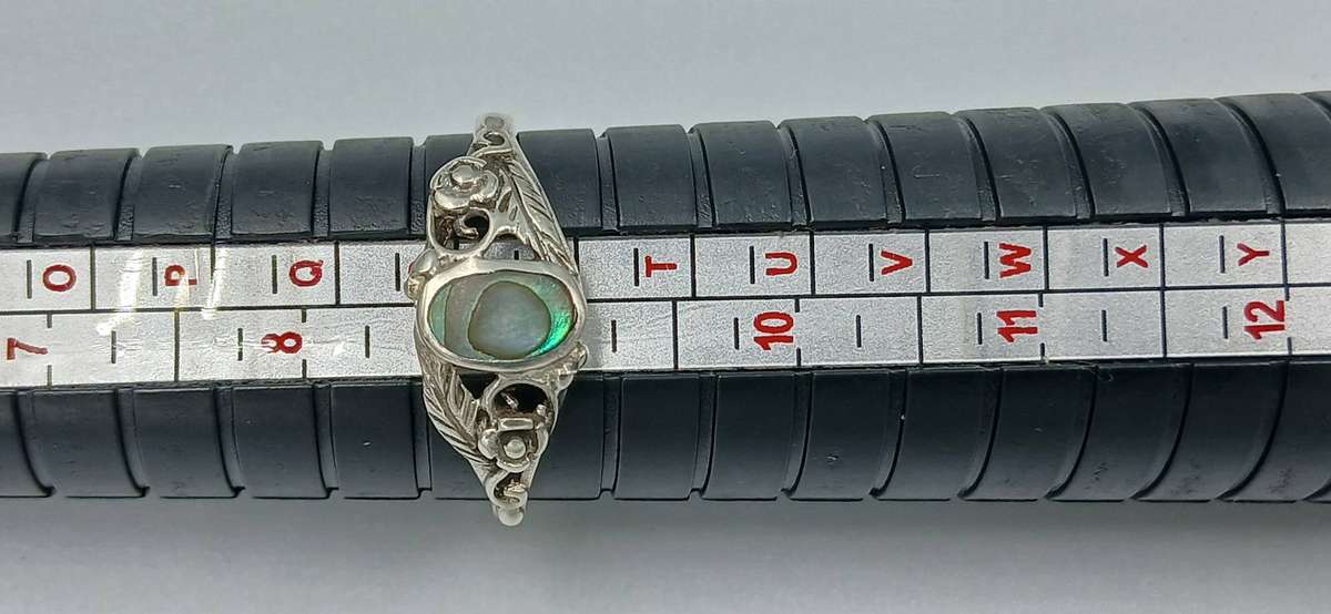 Paua Shell Sterling Silver Ring