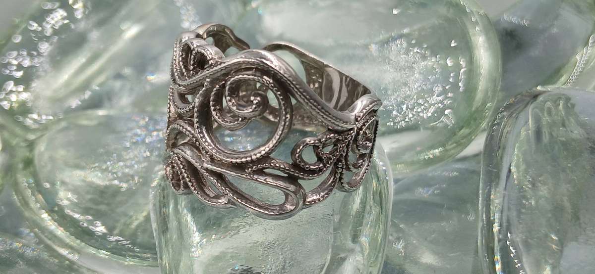 Filigree Sterling Silver Ring