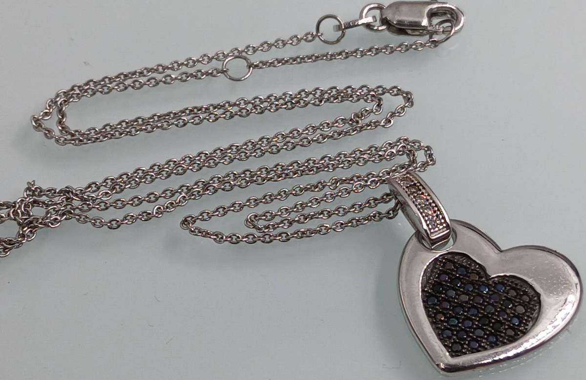 Elegant Sterling Silver Heart Pendant Necklace
