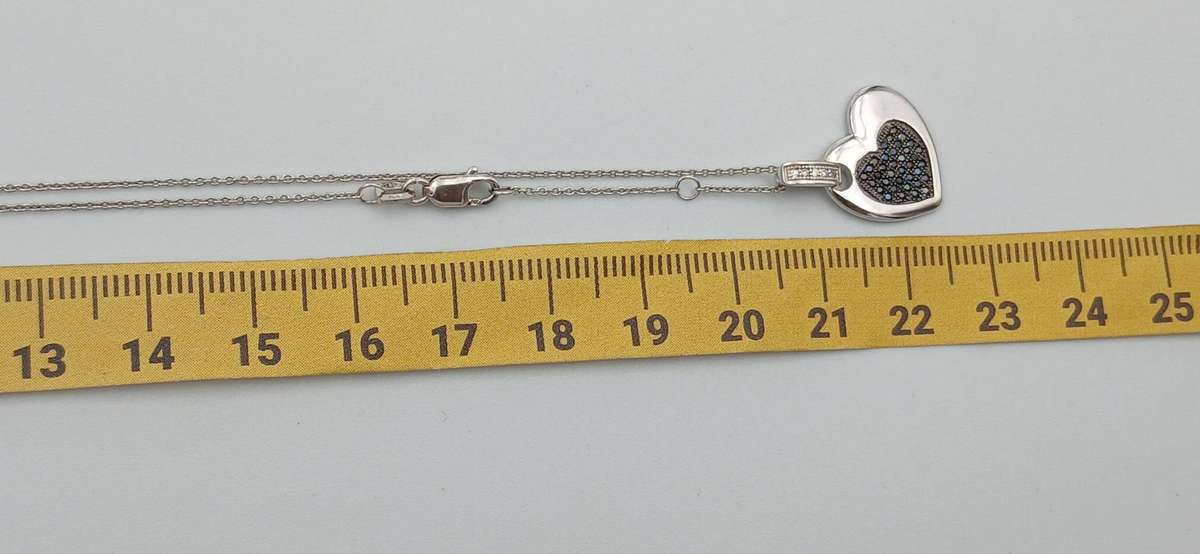 Elegant Sterling Silver Heart Pendant Necklace