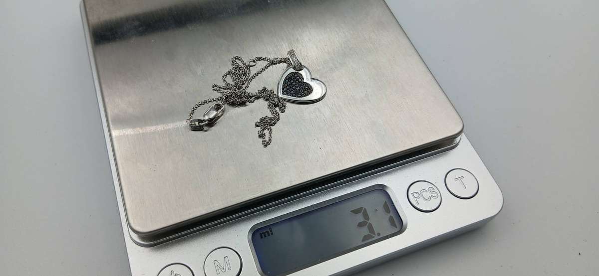 Elegant Sterling Silver Heart Pendant Necklace