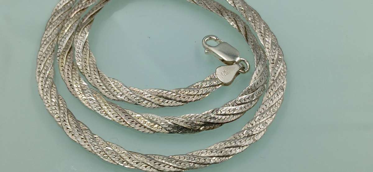 Braided Sterling Silver Necklace