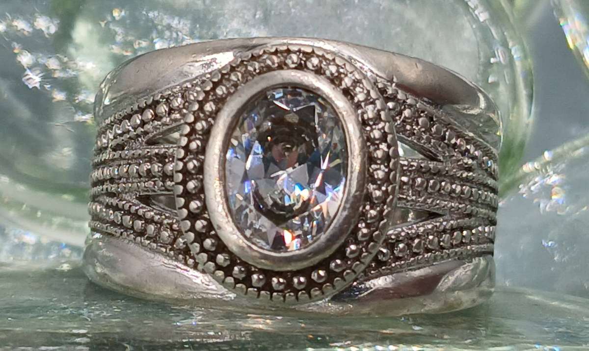 Wide Sterling Silver Ring