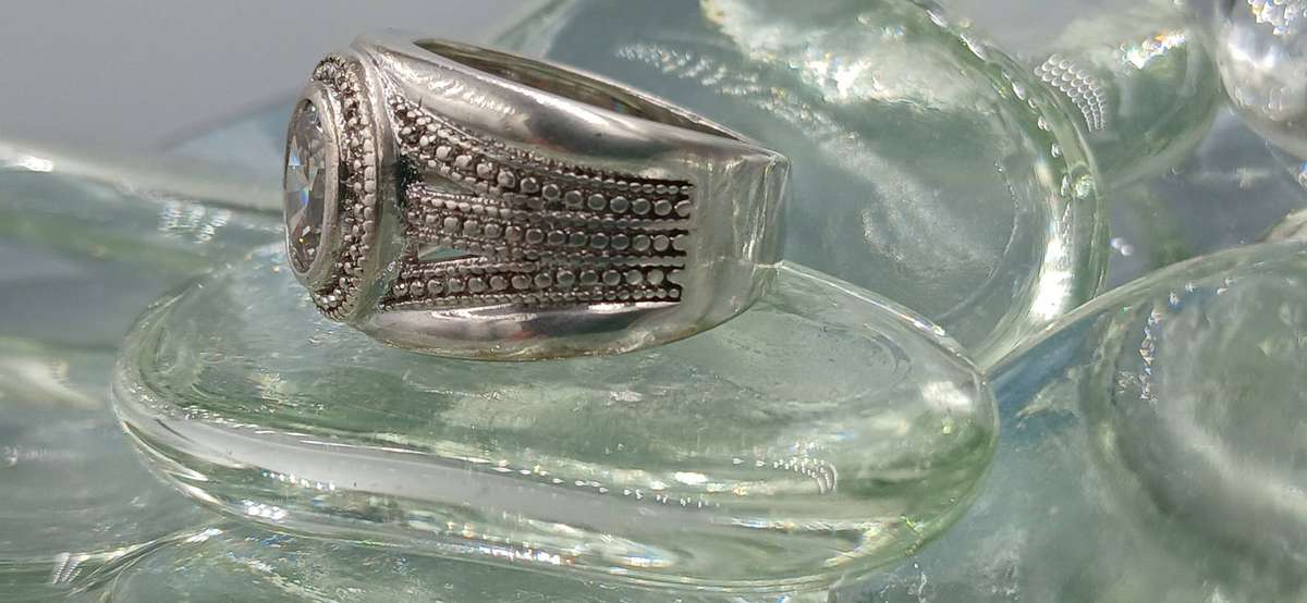 Wide Sterling Silver Ring