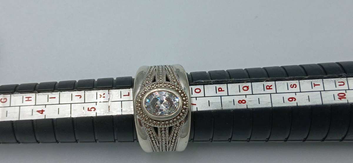 Wide Sterling Silver Ring