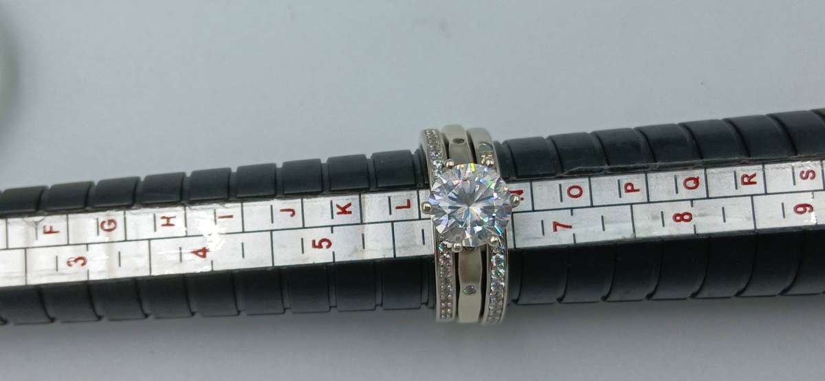 Lot of 3 Sterling Silver Set Rings